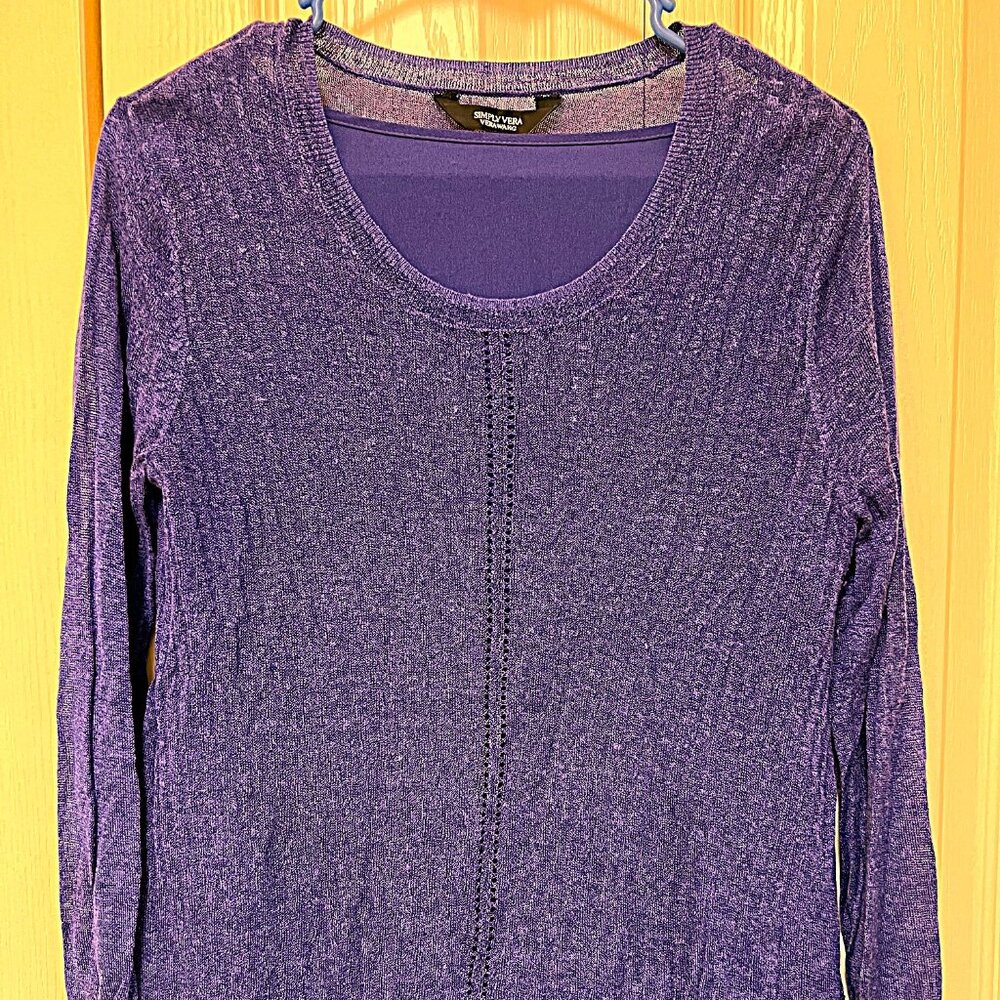 Women's petite lightweight long sleeve sweater